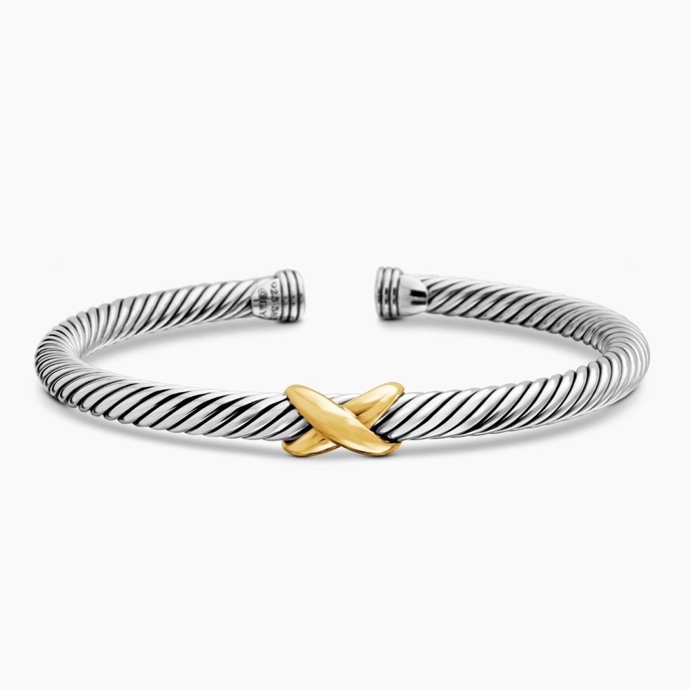 David Yurman X CLASSIC CABLE STATION BRACELET
